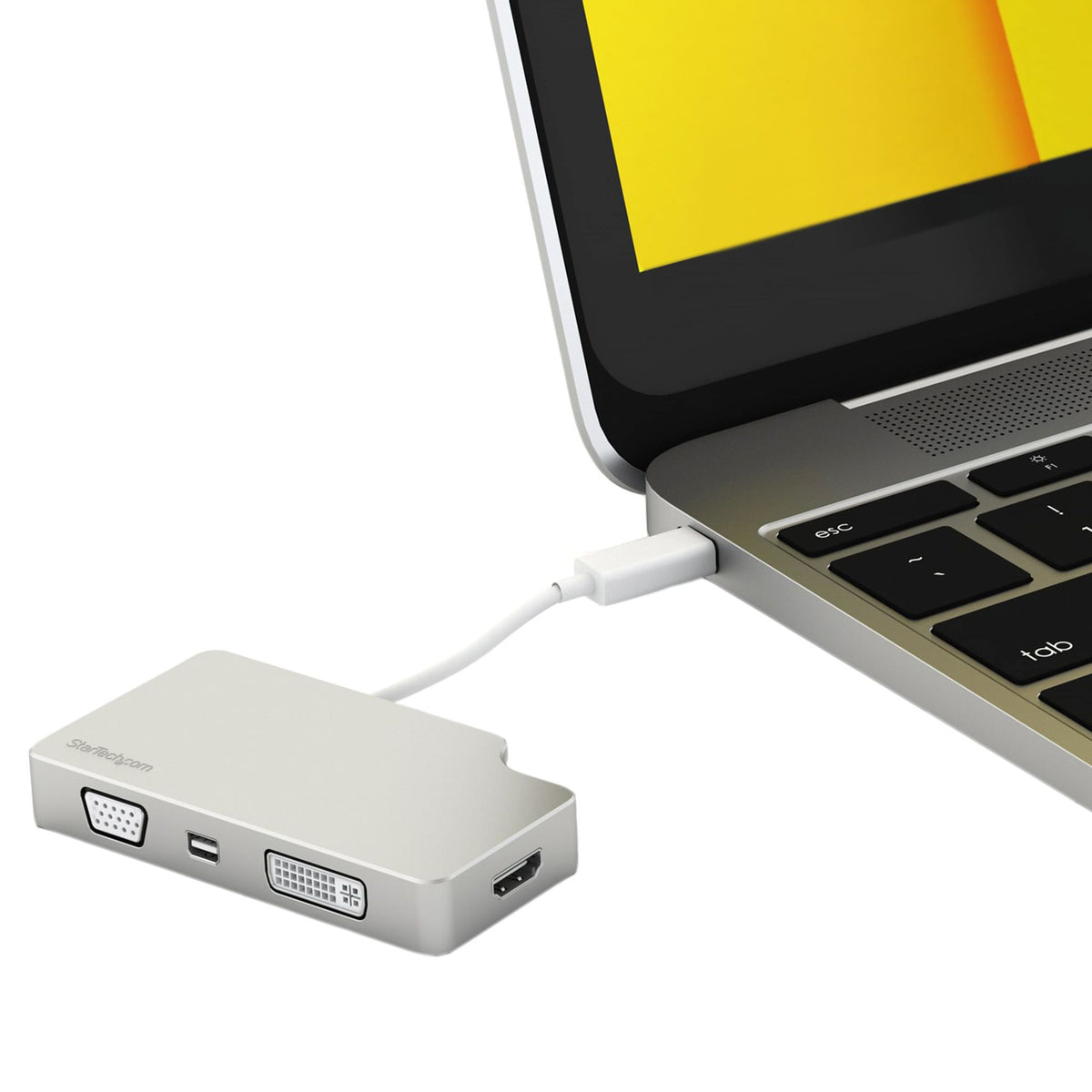StarTech.com USB C Multiport Adapter 4K HDMI VGA DVI DP
