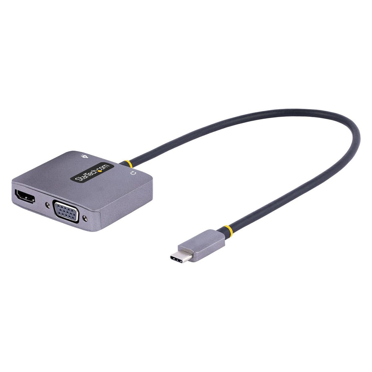 StarTech.com USB C Multiport Adapter 4K60Hz HDR HDMI VGA 100W PD
