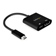 StarTech.com USB C to DisplayPort Adapter 8K 4K 60W PD Black