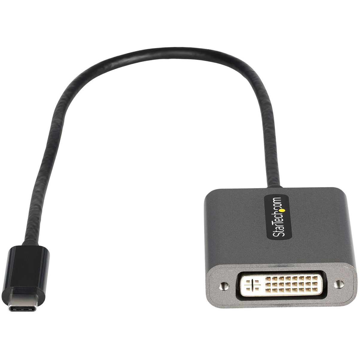 StarTech.com USB-C to DVI Adapter 1920x1200 12" Cable Black
