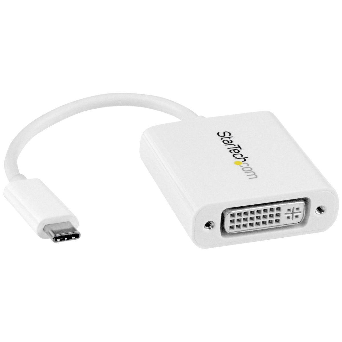 StarTech.com USB-C to DVI Adapter White 1920x1200 Thunderbolt 3 Compatible