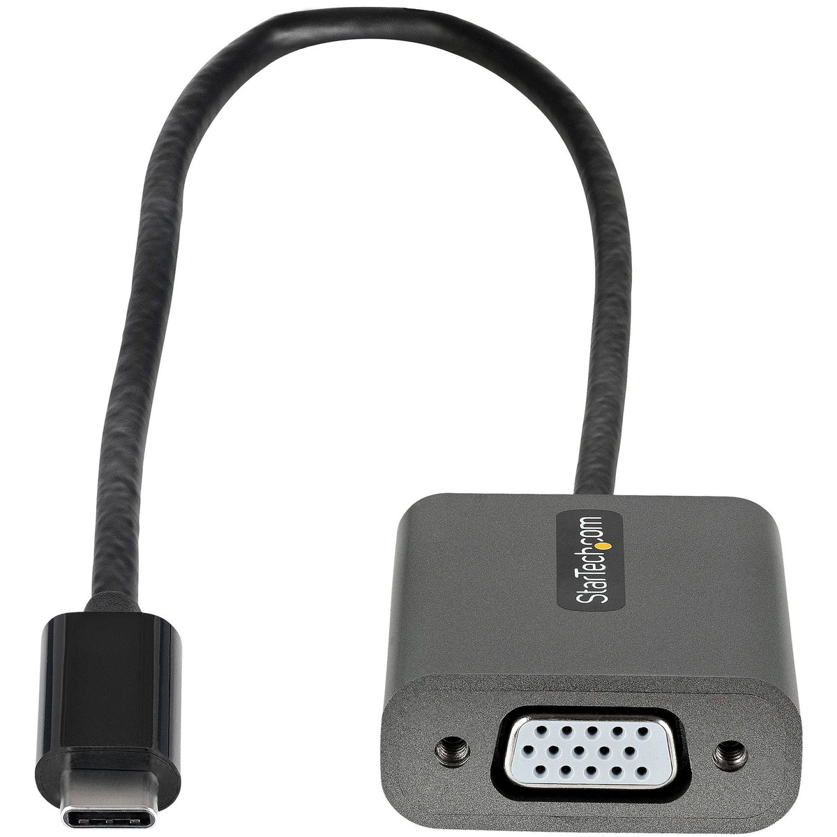 StarTech.com USB-C to VGA Adapter 12" Cable 1920x1200 Black