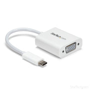 StarTech.com USB-C to VGA Adapter Thunderbolt 3 Compatible White