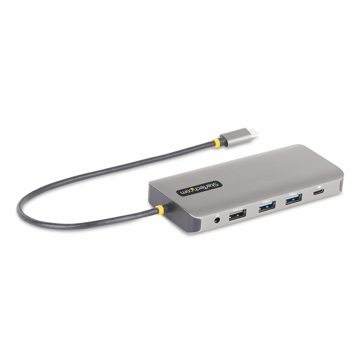 StarTech.com USB-C Triple-Monitor Adapter Dual 4K HDMI DP 4x USB-A GbE SD 100W