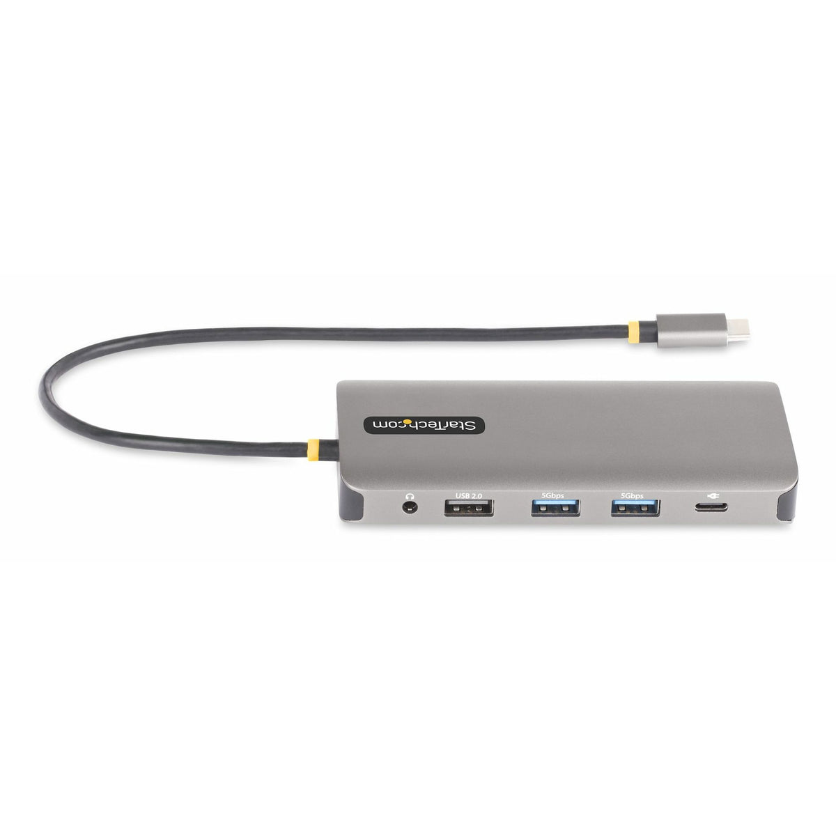 StarTech.com USB-C Triple-Monitor Adapter Dual 4K HDMI DP 4x USB-A GbE SD 100W