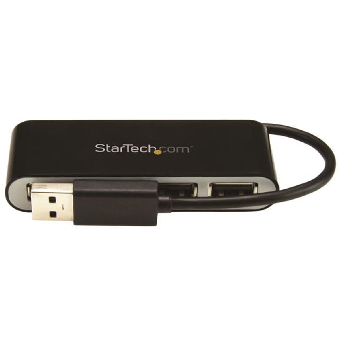 StarTech.com USB Hub 4 Ports External Black Silver USB 2.0