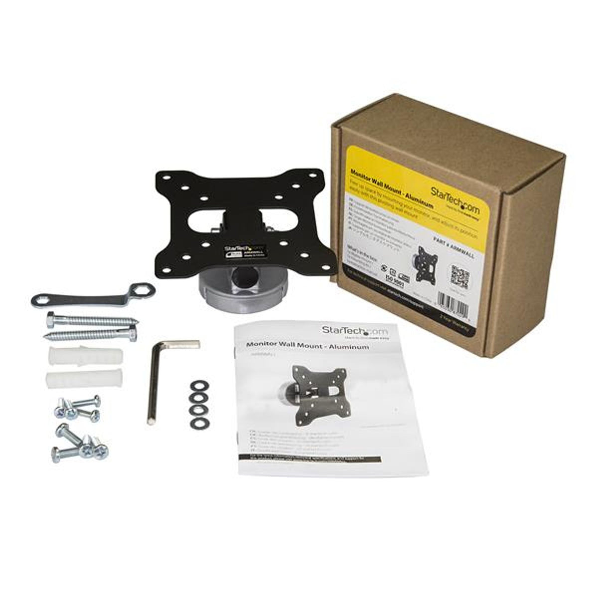 StarTech.com Wall Mount Monitor Arm 13" to 34" 15kg VESA 75x75/50x50/100x100
