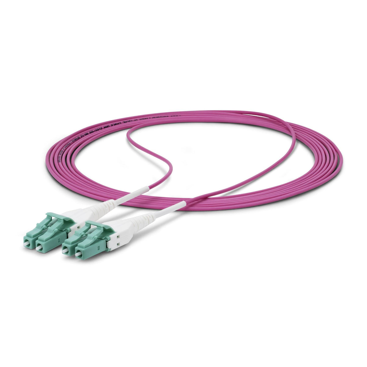 StarTech OM4 5m LC/LC-UPC Multimode Fiber Optic Cable Erika Violet 50/125µm