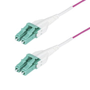 StarTech OM4 5m LC/LC-UPC Multimode Fiber Optic Cable Erika Violet 50/125µm