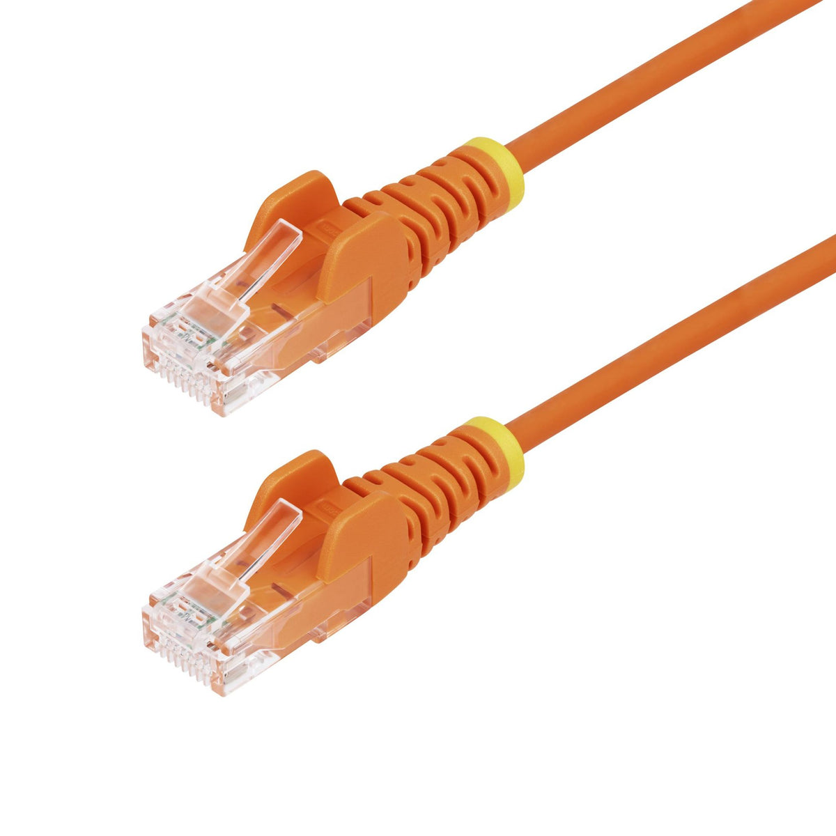 StarTech Orange Slim CAT6 Ethernet Cable 5m Snagless RJ45 UTP LSZH 28AWG Pure