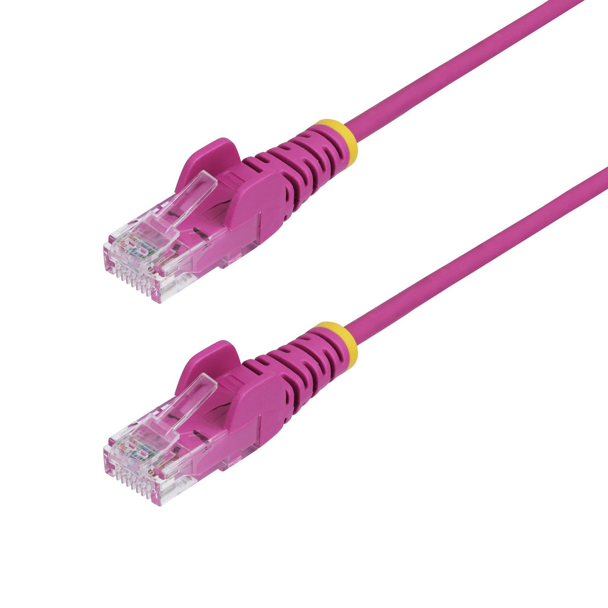 StarTech Pink Slim CAT6 Ethernet Cable 15m Snagless RJ45 UTP LSZH Pure Copper