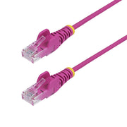 StarTech Pink Slim CAT6 Ethernet Cable 5m Snagless RJ45 UTP LSZH Pure Copper