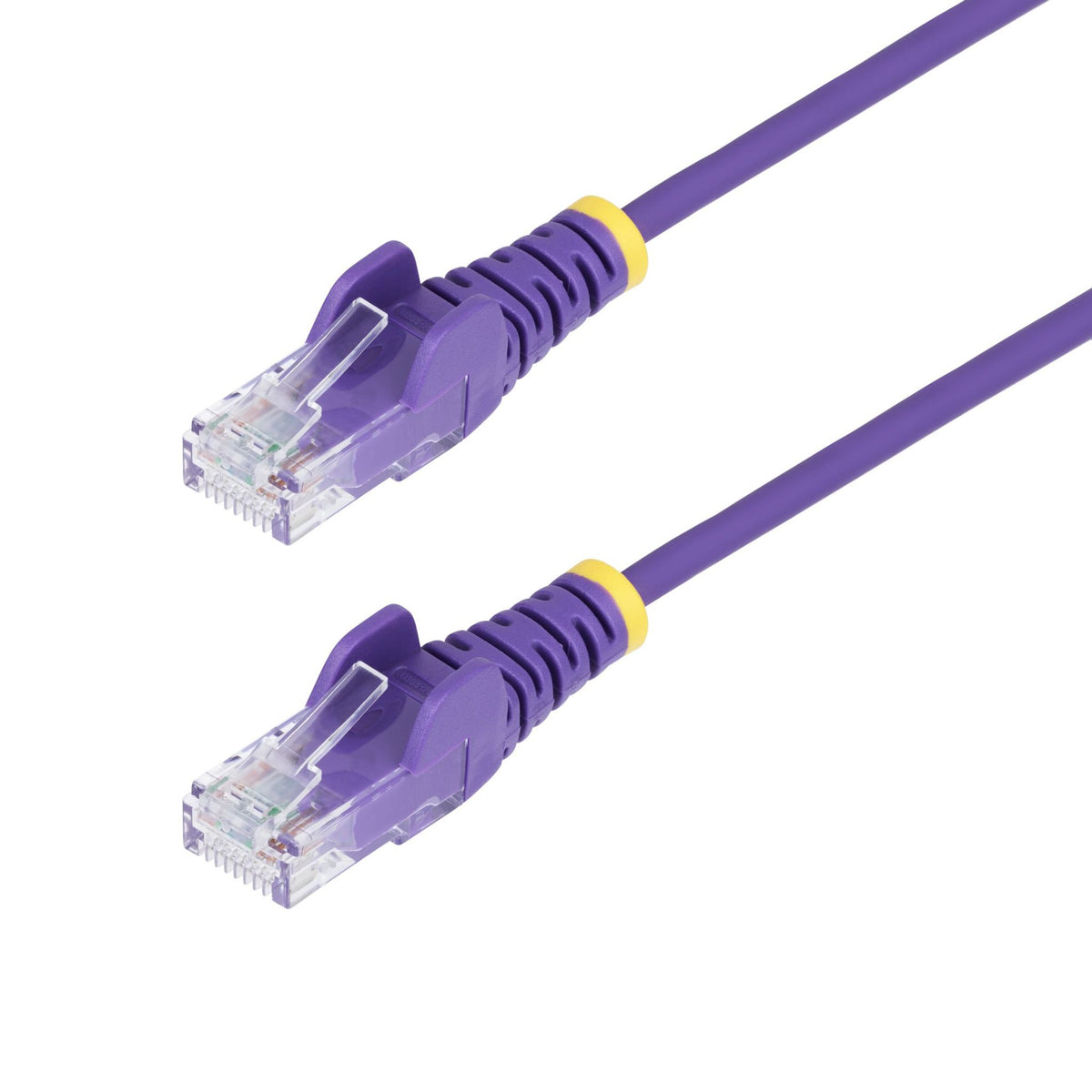 StarTech Purple Slim CAT6 Ethernet Cable 15m Snagless RJ45 UTP LSZH 28AWG Pure