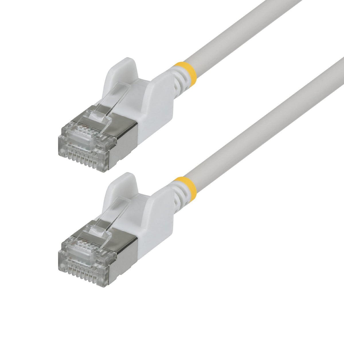 StarTech Ultra Slim White Cat6A 3m FTP Ethernet Cable 34AWG Bare Copper