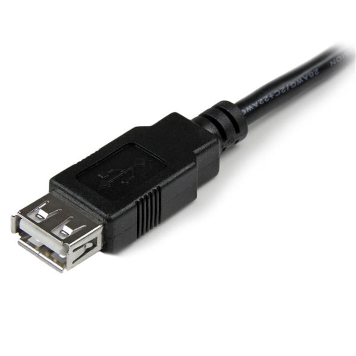 StarTech USB 2.0 6in A to A Extension Cable M/F Black