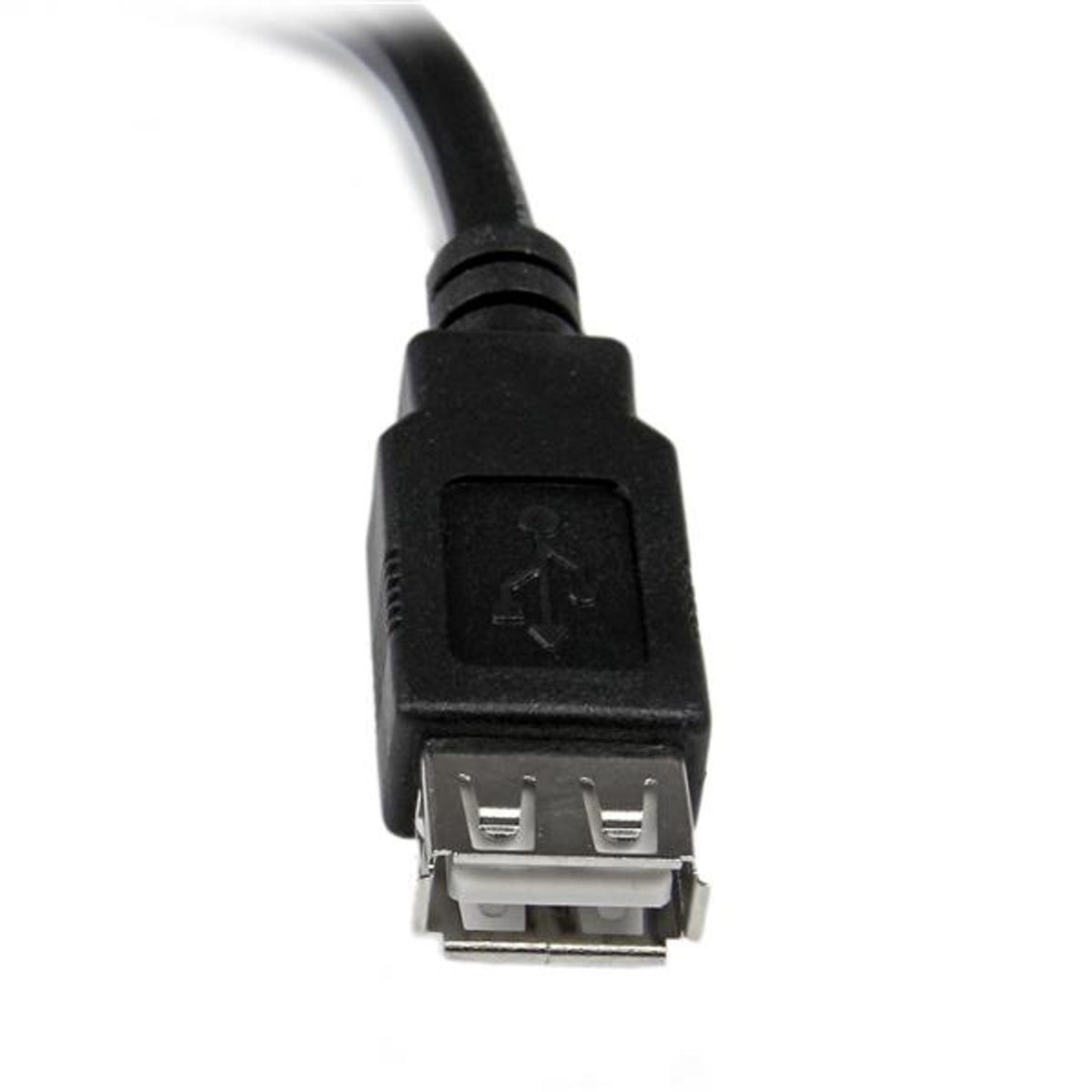 StarTech USB 2.0 6in A to A Extension Cable M/F Black