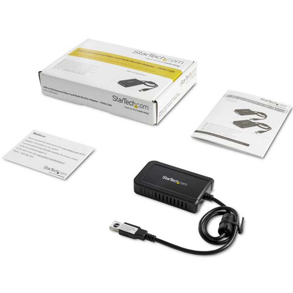 StarTech USB 2.0 to VGA Adapter 1920x1200 1080p Monitor Converter