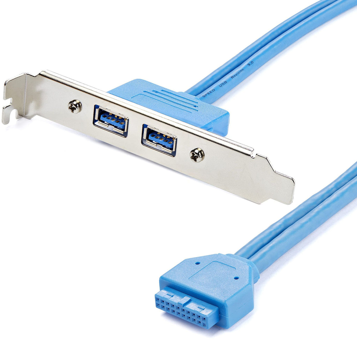 StarTech USB 3.0 2-Port A Female Slot Plate Adapter USB 3.2 Gen 1
