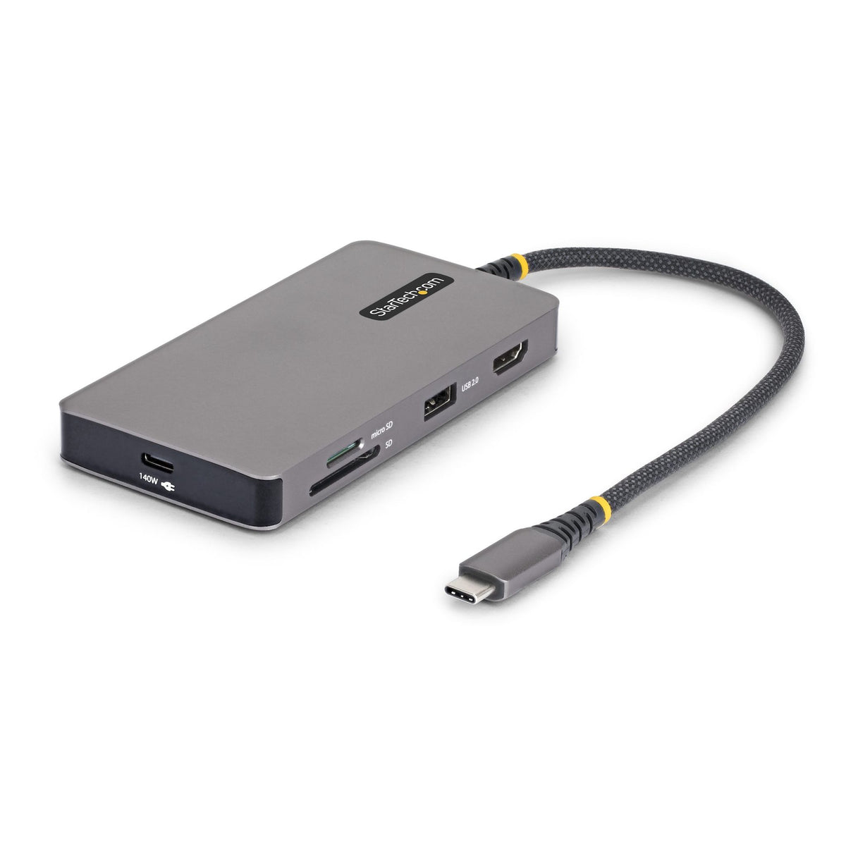 StarTech USB-C Multiport Adapter 4K HDMI 140W PD GbE SD Slots USB Hub