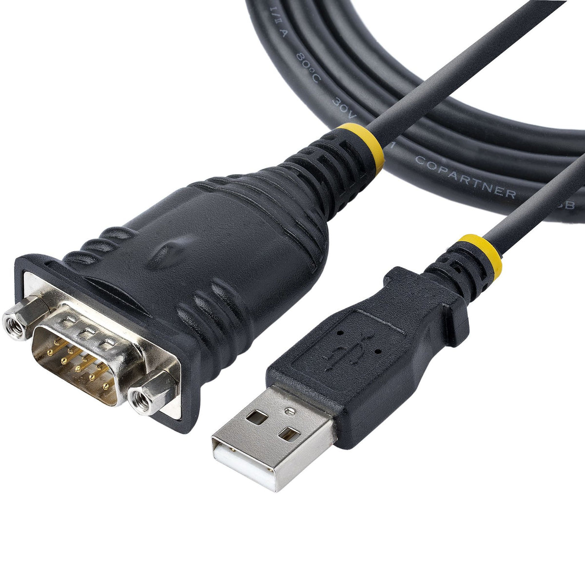 StarTech USB to Serial Cable 1m DB9 Male RS232 Adapter