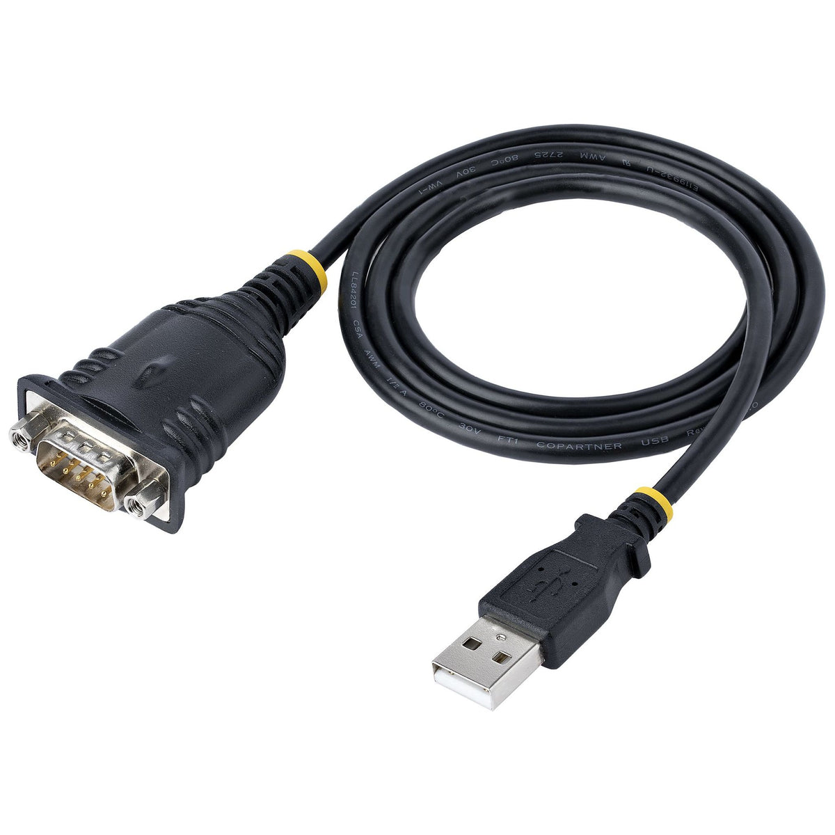 StarTech USB to Serial Cable 1m DB9 Male RS232 Adapter