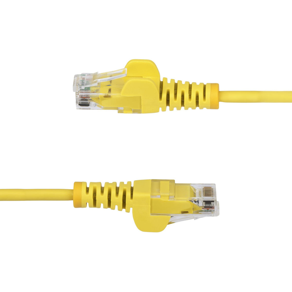 StarTech Yellow Slim CAT6 Ethernet Cable 2m Snagless RJ45 UTP LSZH 28AWG Pure