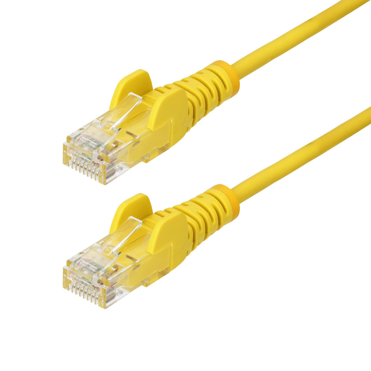 StarTech Yellow Slim CAT6 Ethernet Cable 50cm Snagless RJ45 UTP LSZH 28AWG Pure