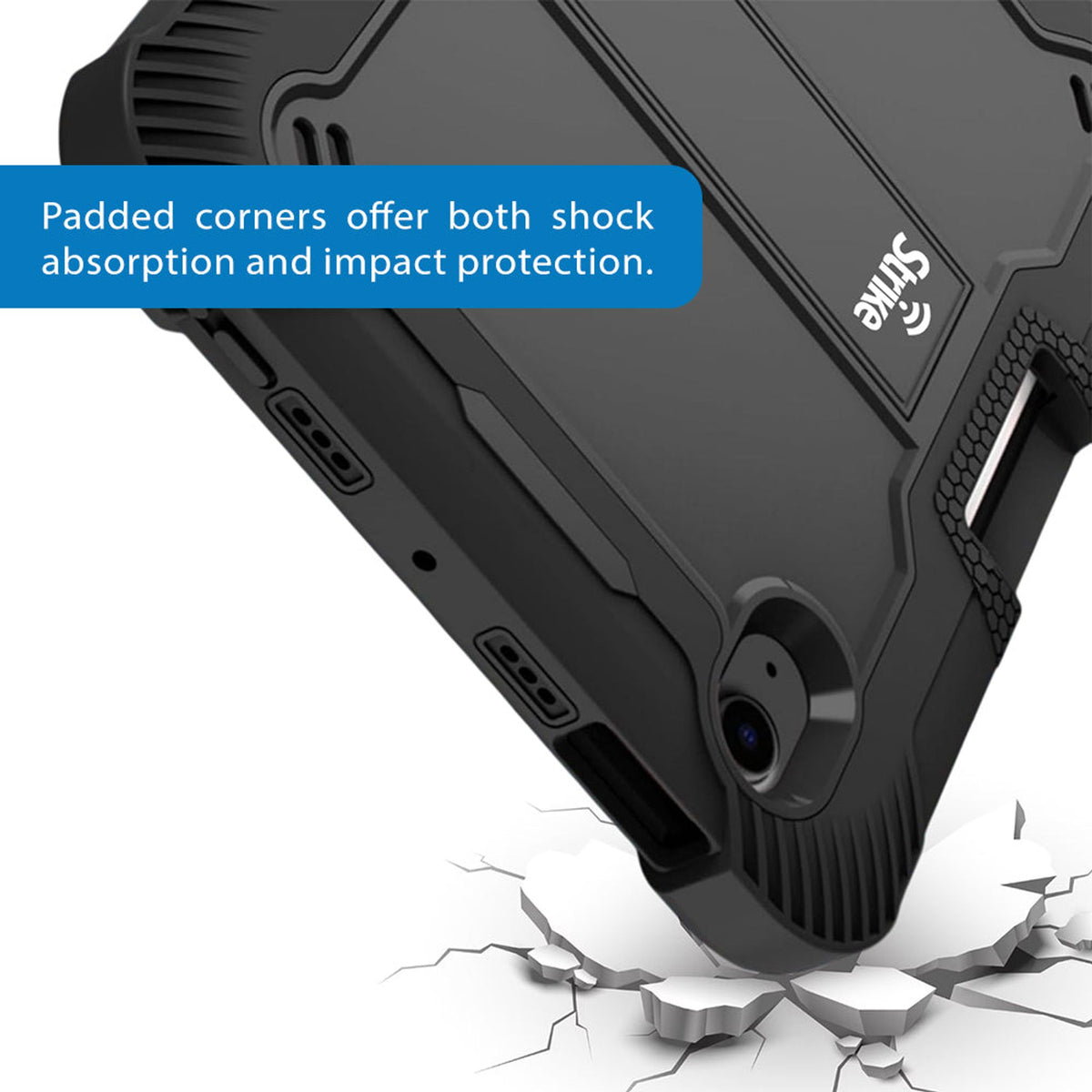 Strike Rugged Case for iPad Mini 7/6 Black
