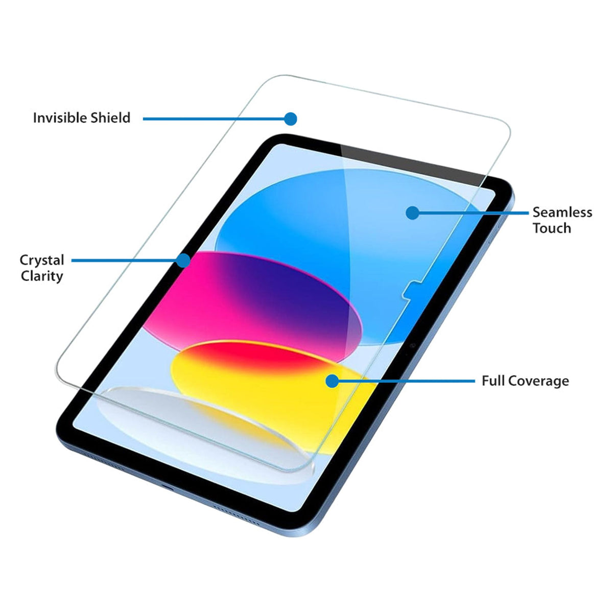 Strike Tempered Glass Screen Protector for iPad 11th/10th Gen