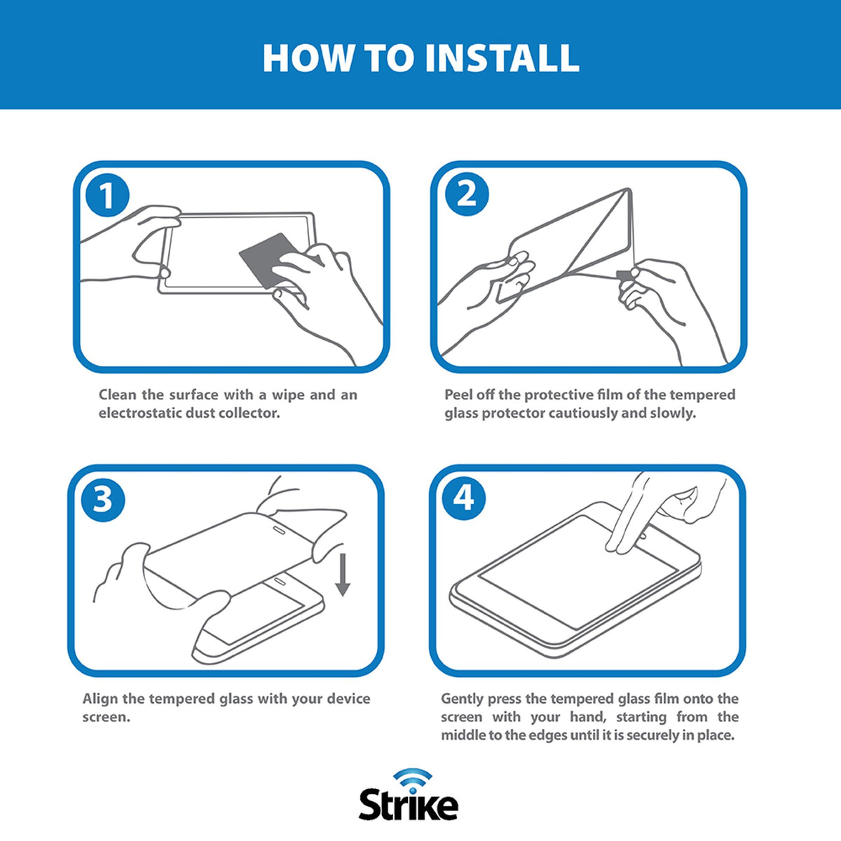 Strike Tempered Glass Screen Protector for Microsoft Surface Pro 12