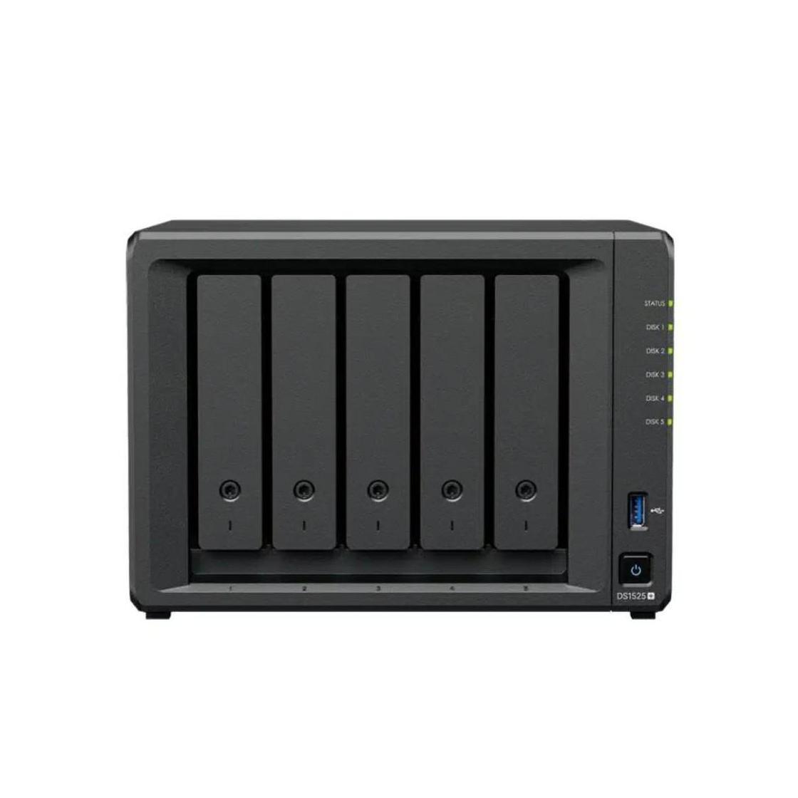 Synology DiskStation DS1525+ 5-Bay 2x 2.5 GbE AMD Ryzen Quad Core 8GB RAM Tower NAS Server