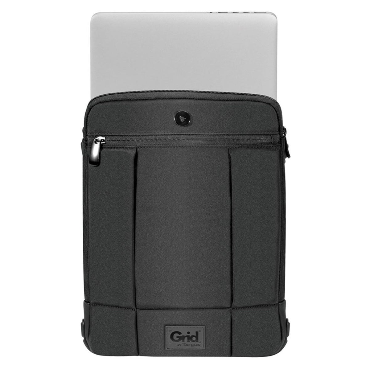 Targus 12" Grid High Impact Vertical Slipcase with Shoulder Strap - Black