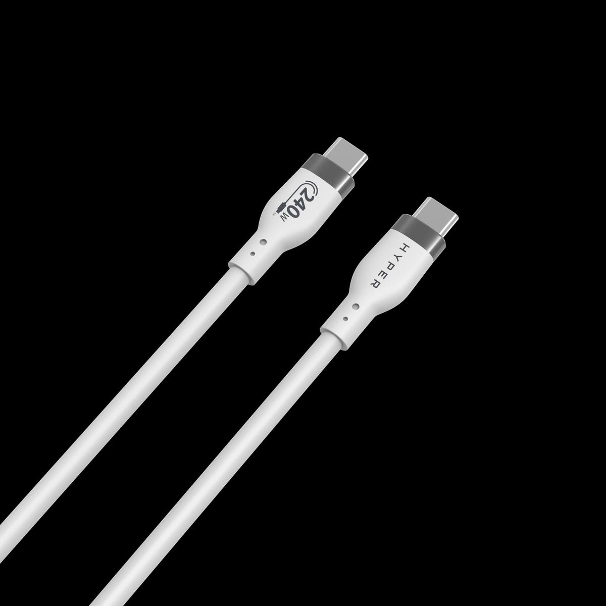 Targus HyperJuice HJ4001WHGL 1m USB-C to USB-C Charging Cable White Tangle