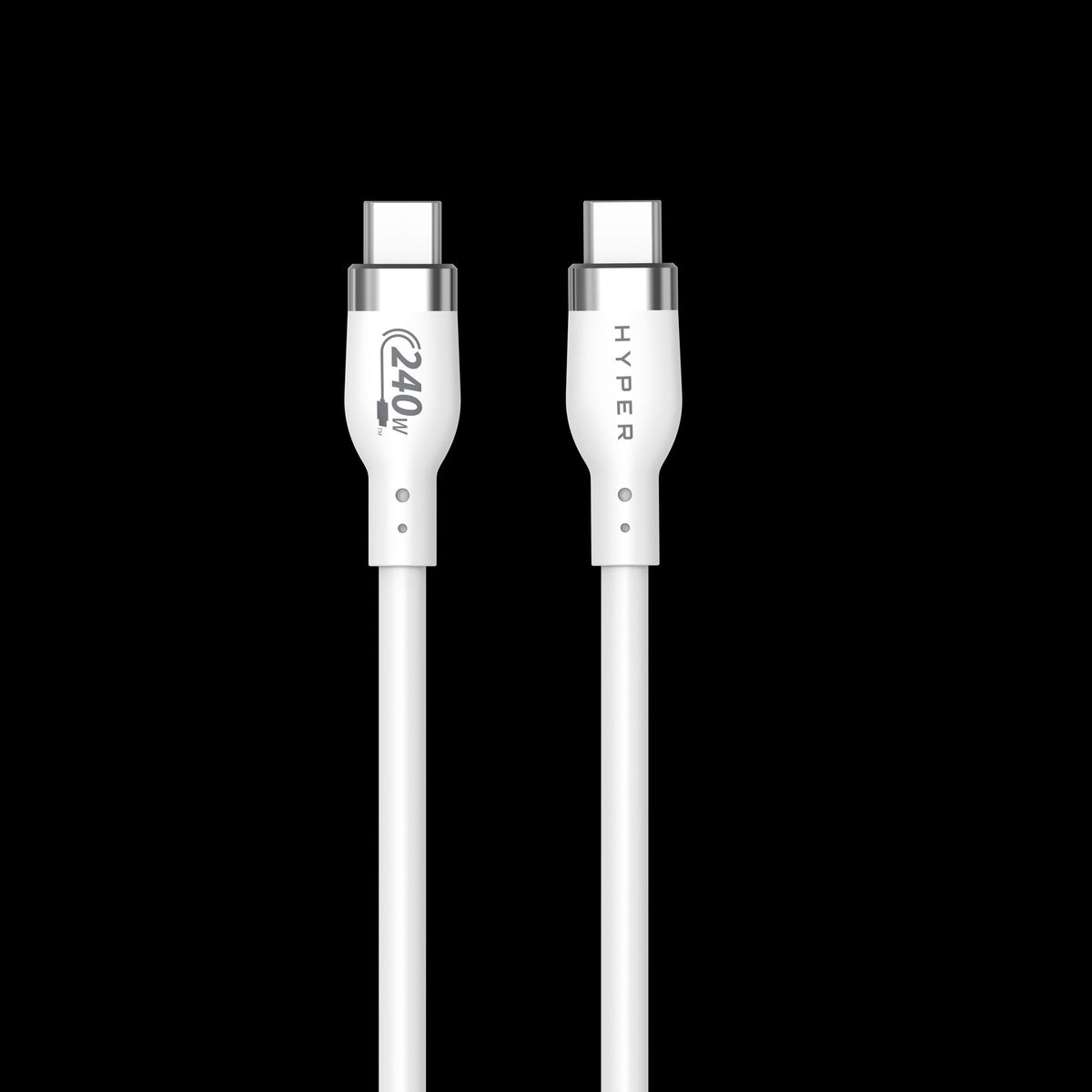 Targus HyperJuice HJ4001WHGL 1m USB-C to USB-C Charging Cable White Tangle