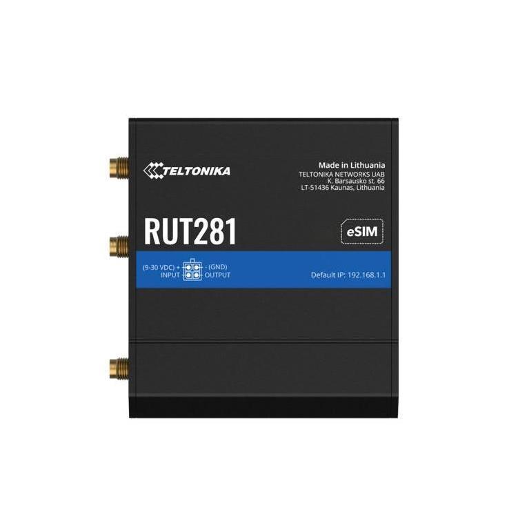 Teltonika RUT281 Compact Global LTE Cat 4 Router 2xRJ45Ports PSU Included