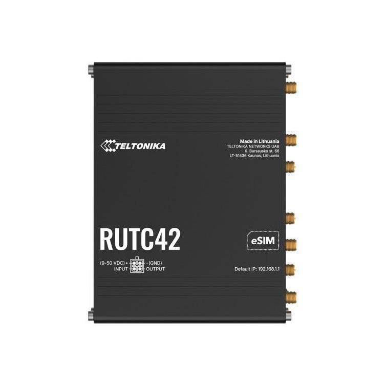 Teltonika RUTC42 Dual Modem LTE Cat 4 Router WiFi 6 5x Gigabit EthernetPorts
