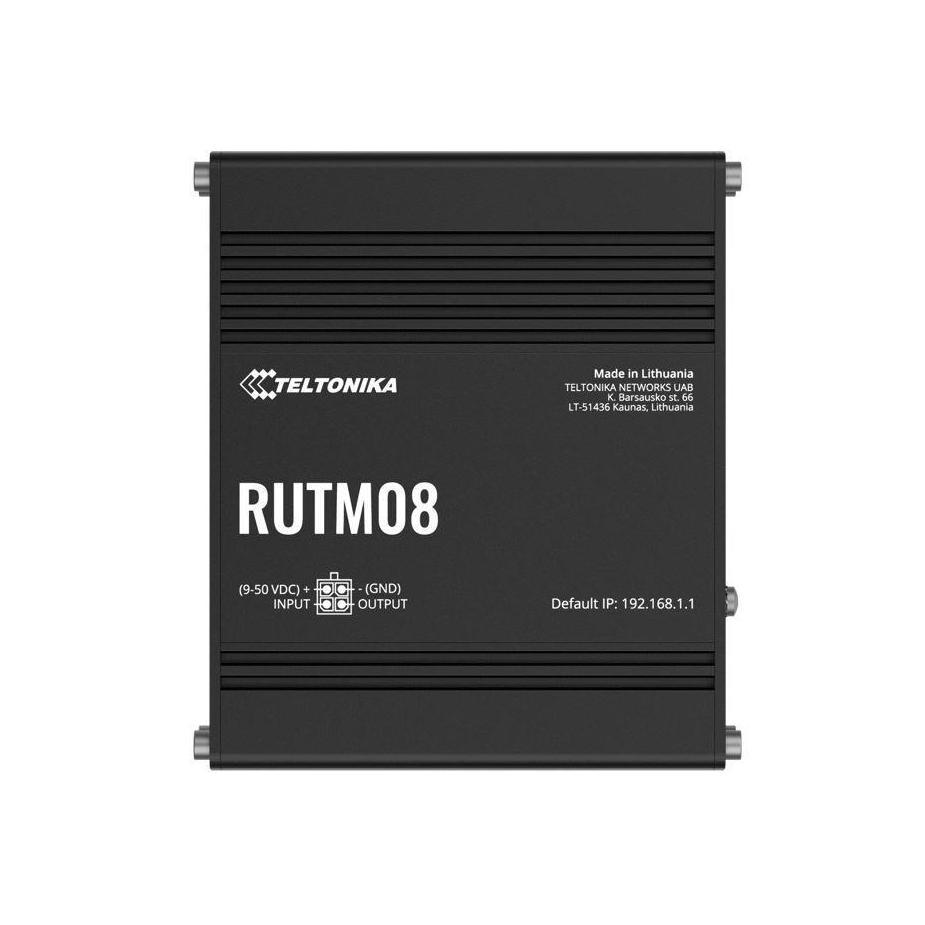 Teltonika RUTM08 Industrial Wired Router 4 Gigabit Ports PSU Included