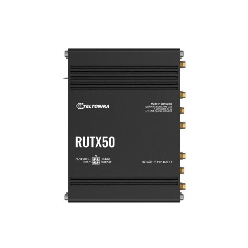 Teltonika RUTX50 Industrial 5G Dual-SIM Router 5 Gigabit Ports Dual-Band Wi-Fi
