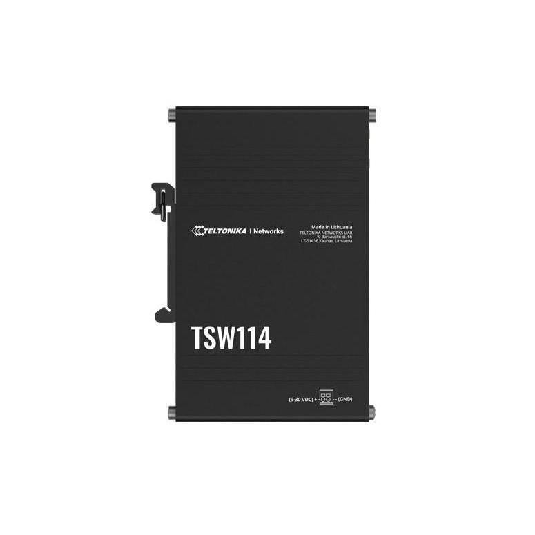 Teltonika TSW114 Gigabit DIN Rail Ethernet Switch Easy Mounting 5x Gigabit