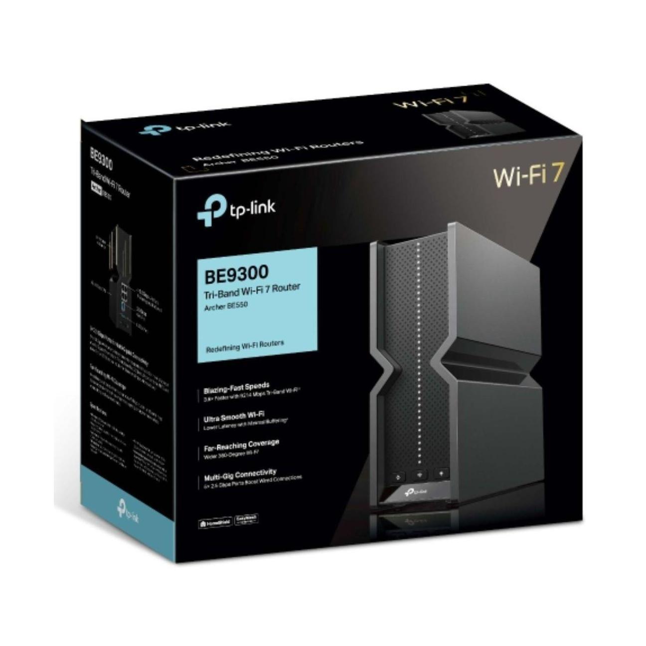 TP-Link Archer BE550 V2 BE9300 Wi-Fi 7 Tri-Band Router 6x Internal Antennas