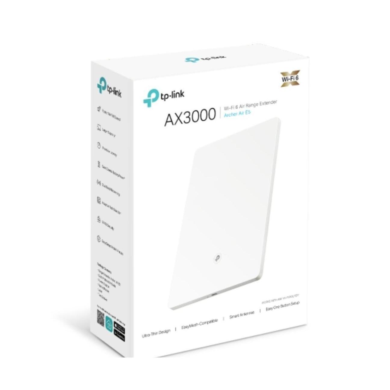 TP-Link Archer E5 AX3000 Dual-Band Wi-Fi 6 Range Extender 574Mbps 2.4GHz 2402Mbps 5GHz