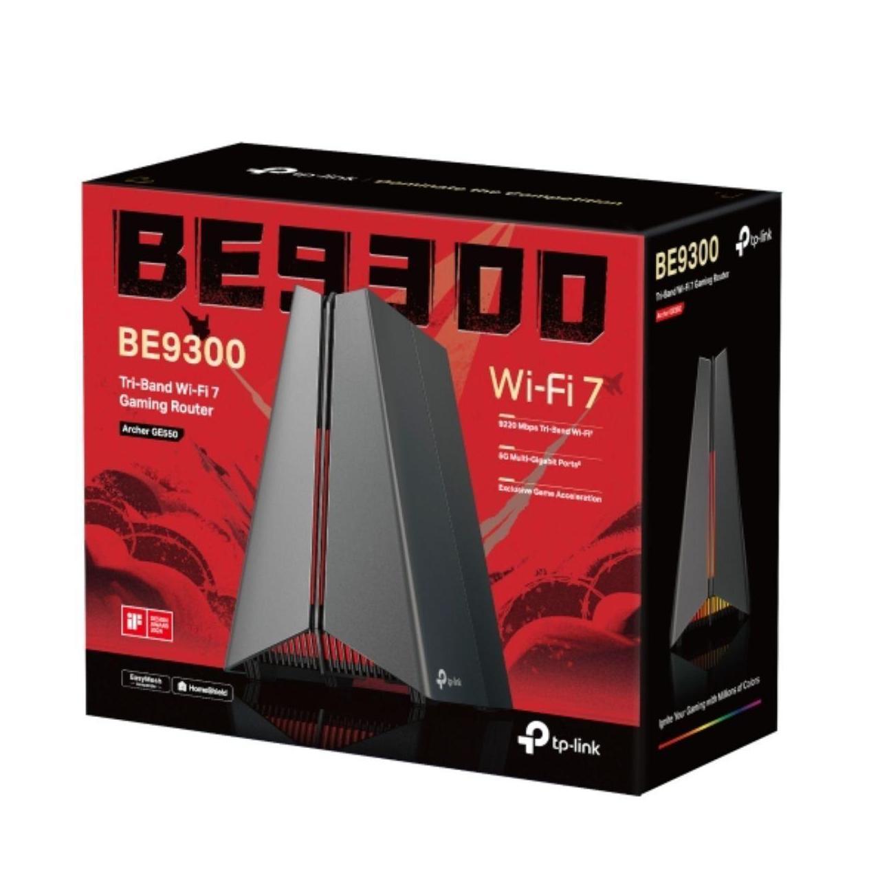 TP-Link Archer GE550 BE9300 Tri-Band Wi-Fi 7 Gaming Router 4x Internal Antennas