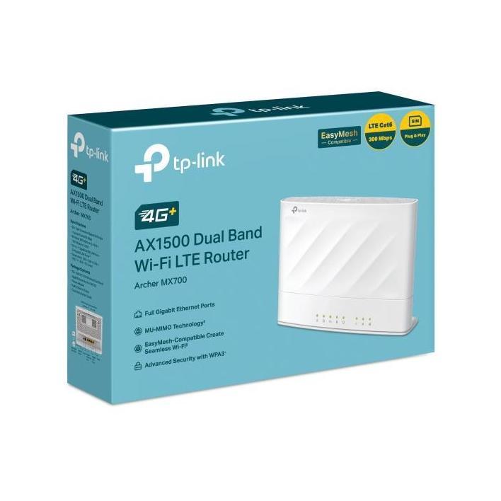 TP-Link Archer MX700 AX1500 Dual-Band Wi-Fi LTE Router Cat6 300Mbps 4G+