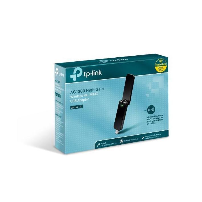 TP-Link Archer T4U AC1300 Dual Band USB Adapter 2.4GHz 400Mbps 5GHz 867Mbps USB 3.0