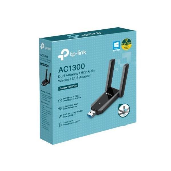 TP-Link Archer T5U Plus AC1300 Dual Antenna Wireless USB Adapter