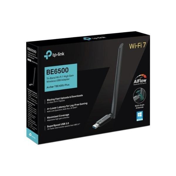 TP-Link Archer TBE400U Plus BE6500 Tri-Band Wi-Fi 7 USB Adapter