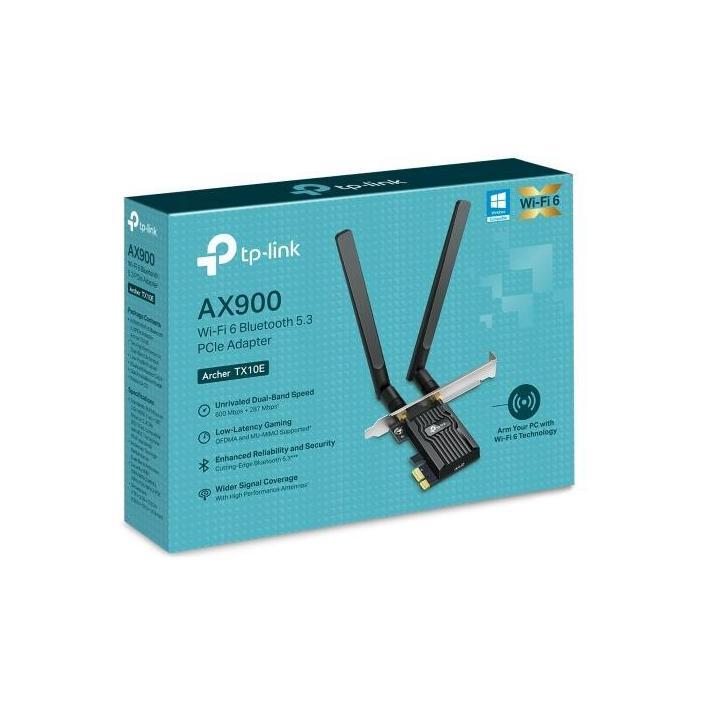 TP-Link Archer TX10E AX900 Wi-Fi 6 Bluetooth PCIe Adapter Dual bands 287Mbps ...