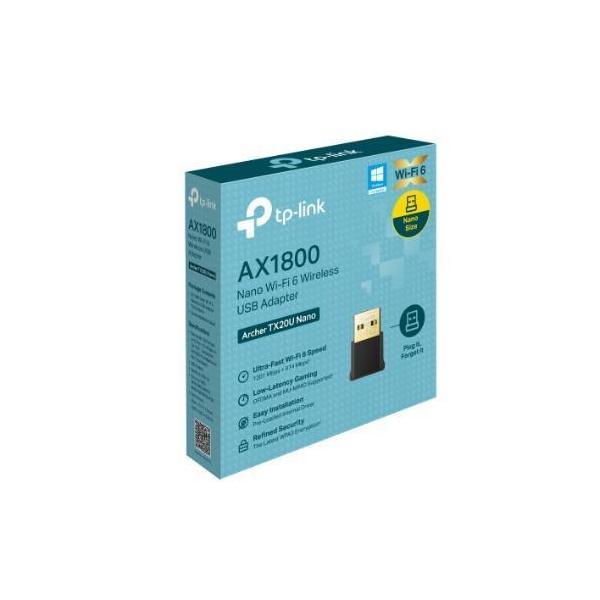 TP-Link Archer TX20U Nano AX1800 Nano Wi-Fi 6 Wireless USB Adapter 1201 Mbps ...