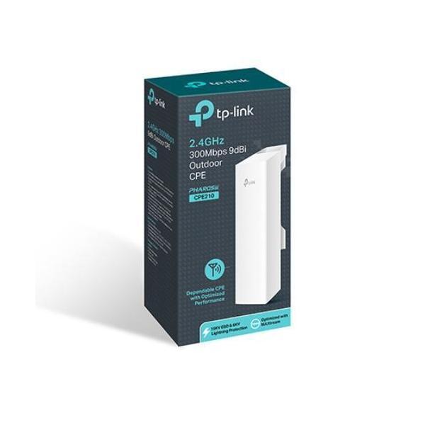 TP-Link CPE210 2.4GHz 300Mbps 9dBi Outdoor CPE AP 5km Range