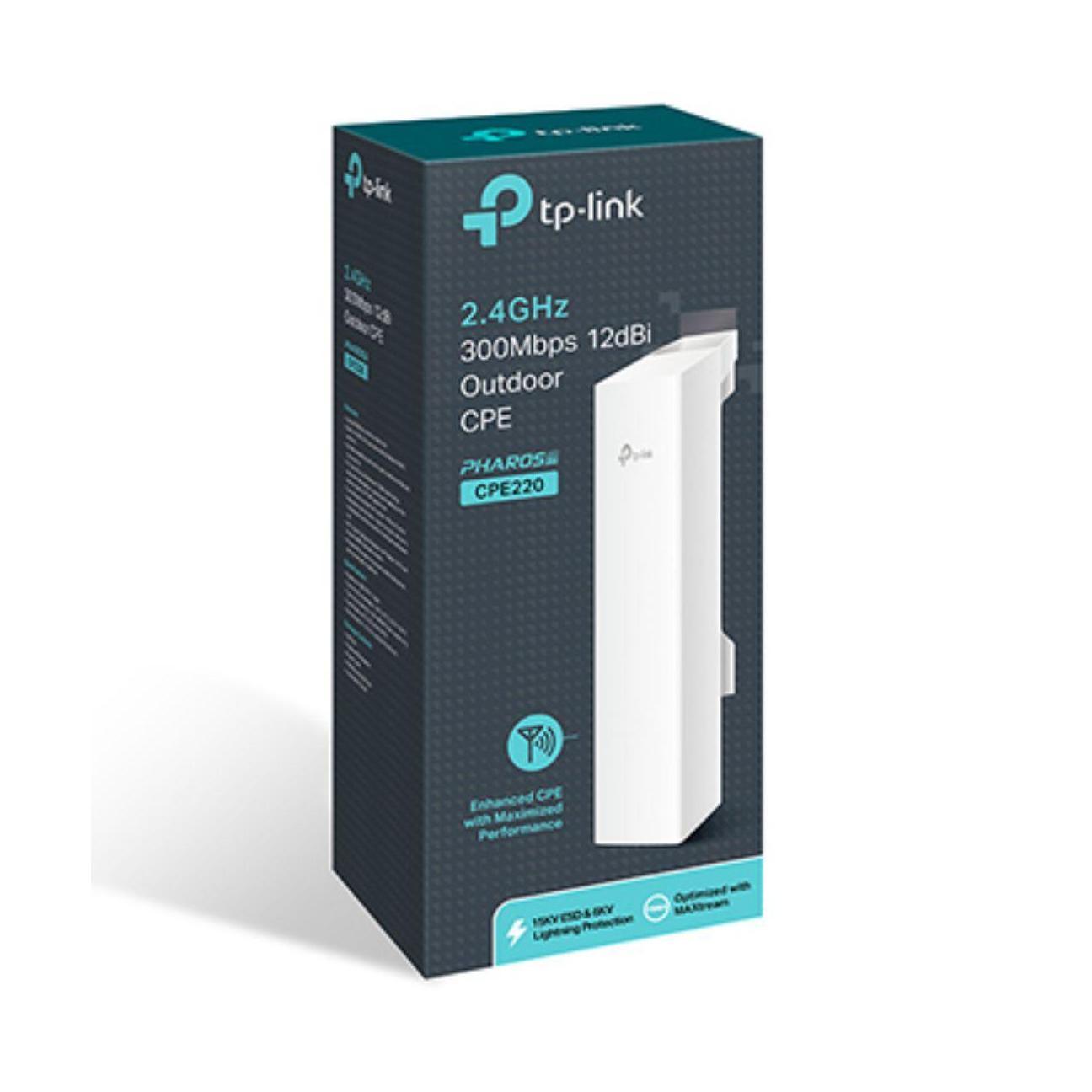 TP-Link CPE220 2.4GHz 300Mbps 12dBi Outdoor CPE AP Router 13km+ Range